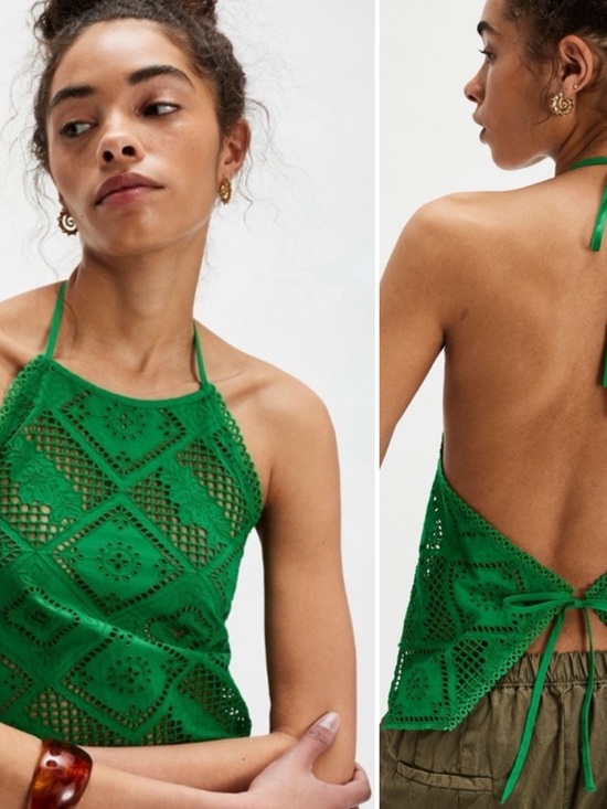 Free People Tops - Free People Free People Hankie Halter
Top, Green, size XS NWOT